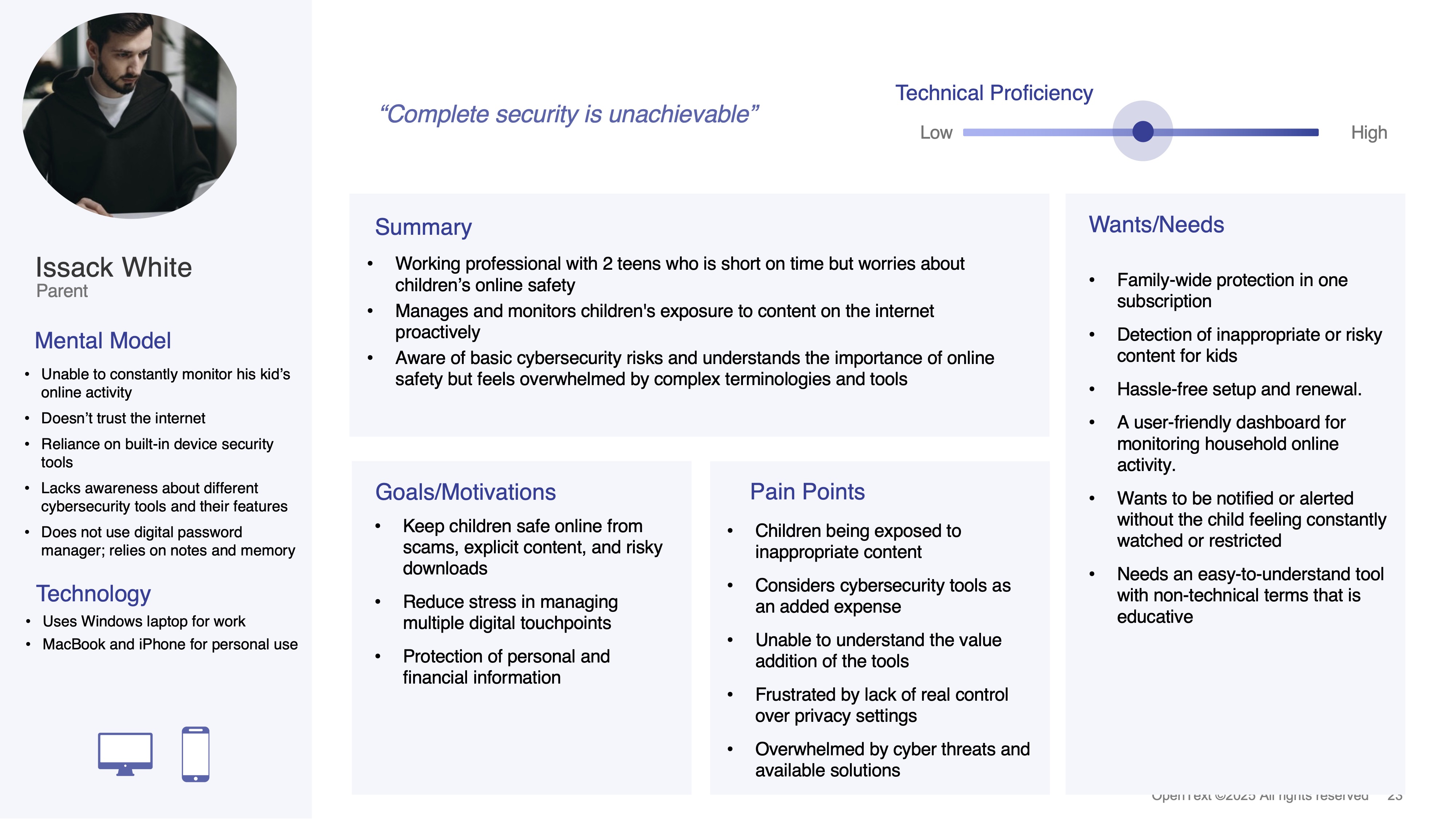 UX persona interview insights 1